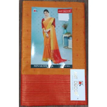 MINAKSHI SILK ART DECOR ORANGE