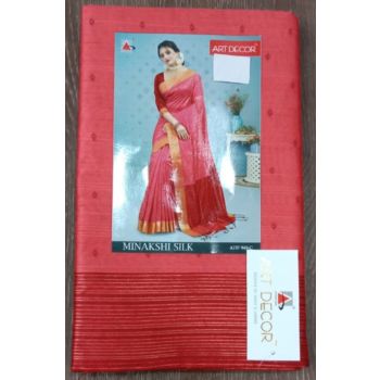 MINAKSHI SILK ART DECOR RICHE PINK