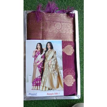 ABHINANDAN BANGLA SILK PURPLE